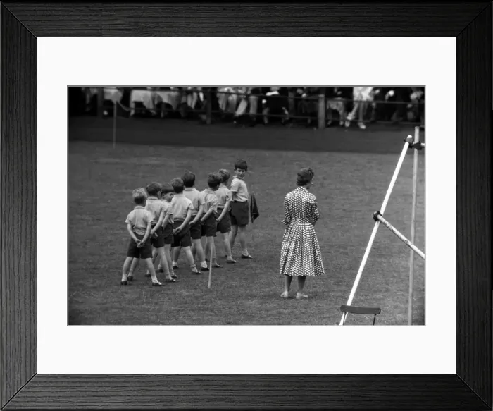 Framed Print : Prince Charles aged 9 at school sports day July 1957 Framed Print : Prince Charles aged 9 at school sports day July 1957