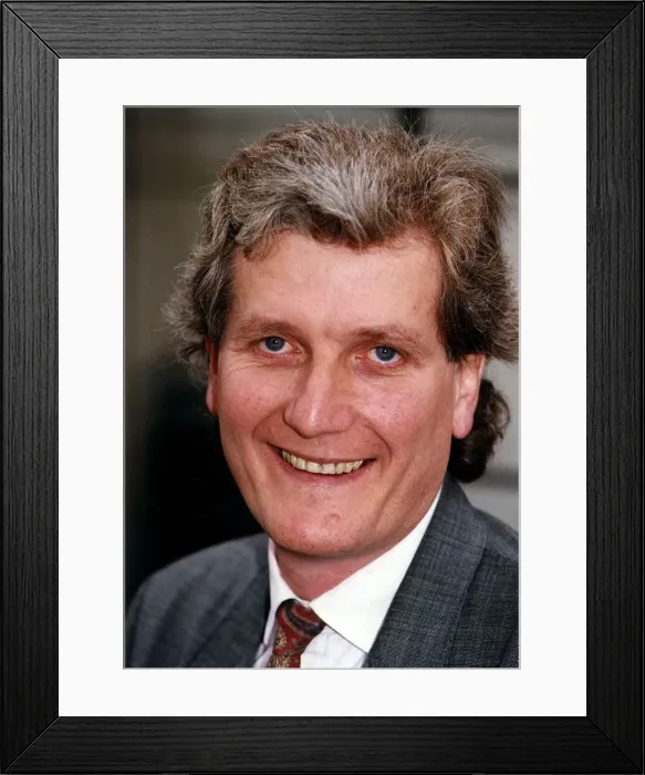 Framed Print : Bob Willis Cricket ex England International player who now commentates for Sky Sports