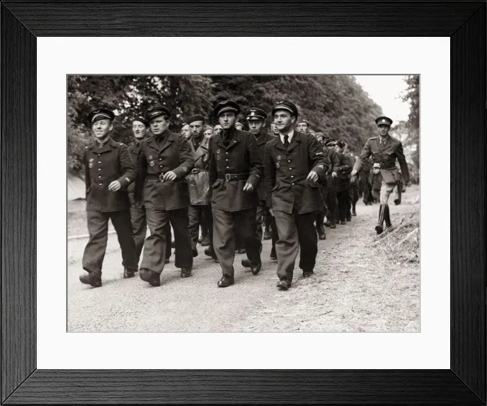 Framed Print : ABWW2 - 16 Czech pilots who escaped from France are now safely in England to carry