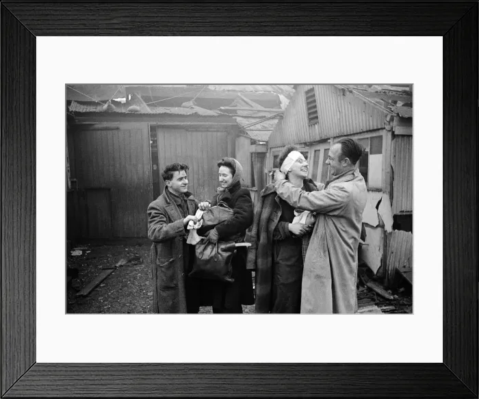 Framed Print : V2 Rocket incident at Brush Factory, High St, Waltham Cross Framed Print : V2 Rocket incident at Brush Factory, High St, Waltham Cross