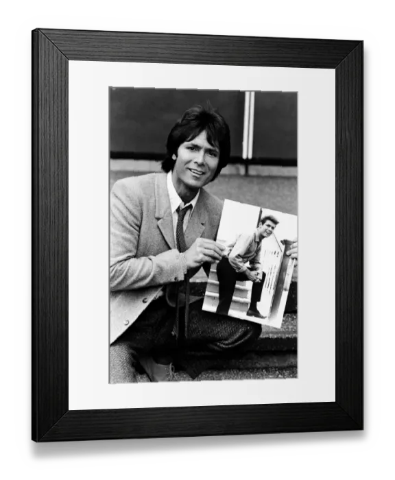 Framed Print : Singer Cliff Richard celebrates his 40th birthday. 13th October 1980
