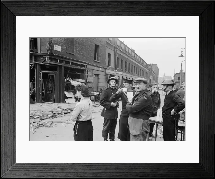 Framed Print : V1 (Robotplane) damage at Waterloo Station 23rd June 1944 Framed Print : V1 (Robotplane) damage at Waterloo Station 23rd June 1944