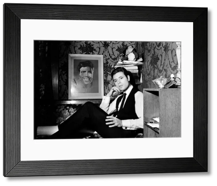 Framed Print : Cliff Richard in his London Palladium dressing room. 13th January 1965 Framed Print : Cliff Richard in his London Palladium dressing room. 13th January 1965