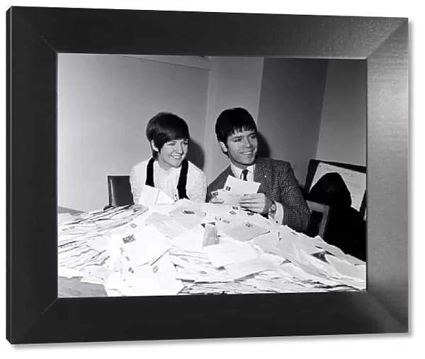 Cliff Richard and Cilla Black counting votes for Britain