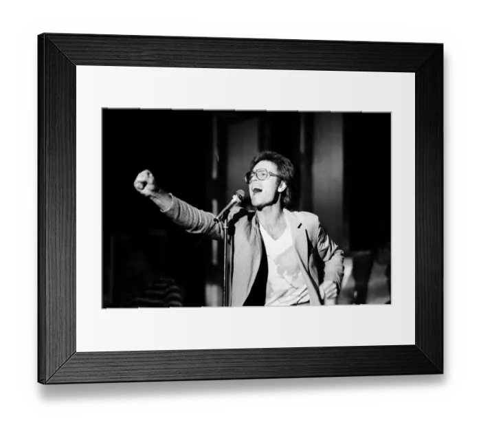 Framed Print : Montreux Golden Rose Pop Festival. Cliff Richard performing. 11th May 1984 Framed Print : Montreux Golden Rose Pop Festival. Cliff Richard performing. 11th May 1984
