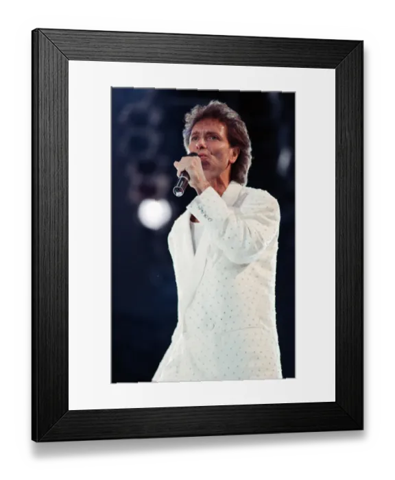 Framed Print : Cliff Richard - From A Distance - The Event. Wembley Stadium June 17 1989