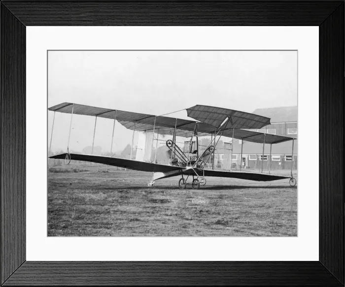 Framed Print : Samuel Franklin Cody seen here at the controls of the first British Military aircraft