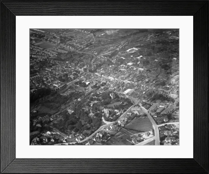 Framed Print : Aerial view of Guildford. Local Caption These are rough scans Framed Print : Aerial view of Guildford. Local Caption These are rough scans