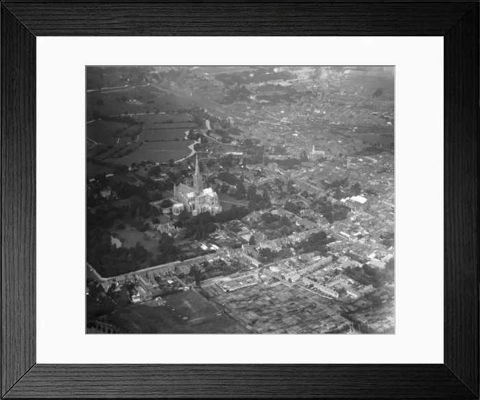 Framed Print : Aerial view of Salisbury. Local Caption These are rough scans Framed Print : Aerial view of Salisbury. Local Caption These are rough scans