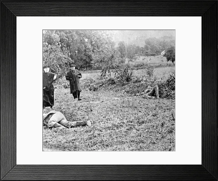 Framed Print : World War I French Priest on battlefield