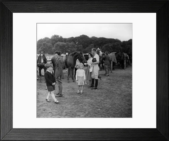 Framed Print : HRH Queen Elizabeth ll June 1956 at Windsor for the Polo with the Duke Children Framed Print : HRH Queen Elizabeth ll June 1956 at Windsor for the Polo with the Duke Children