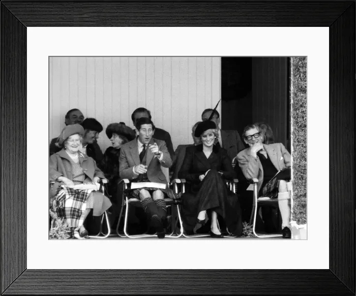 Framed Print : The Royal Family attend the annual Braemar Highland Games near Balmoral, Scotland