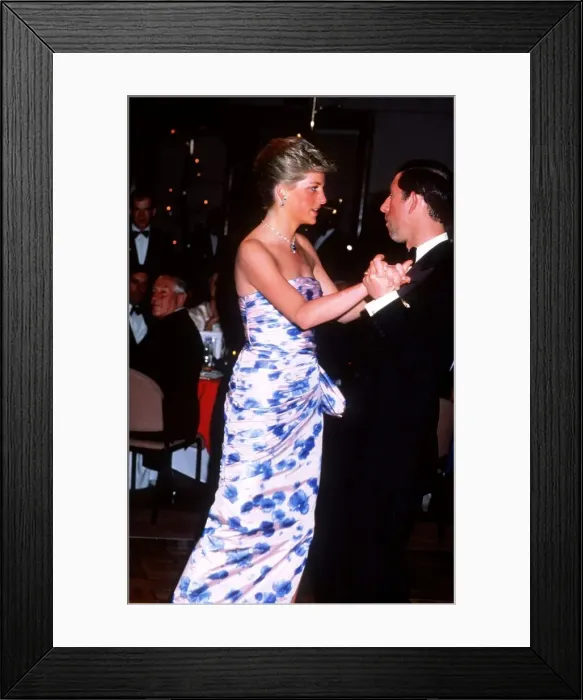 Framed Print : Prince and Princess of Wales overseas visit to Australia to mark the Bicentenary