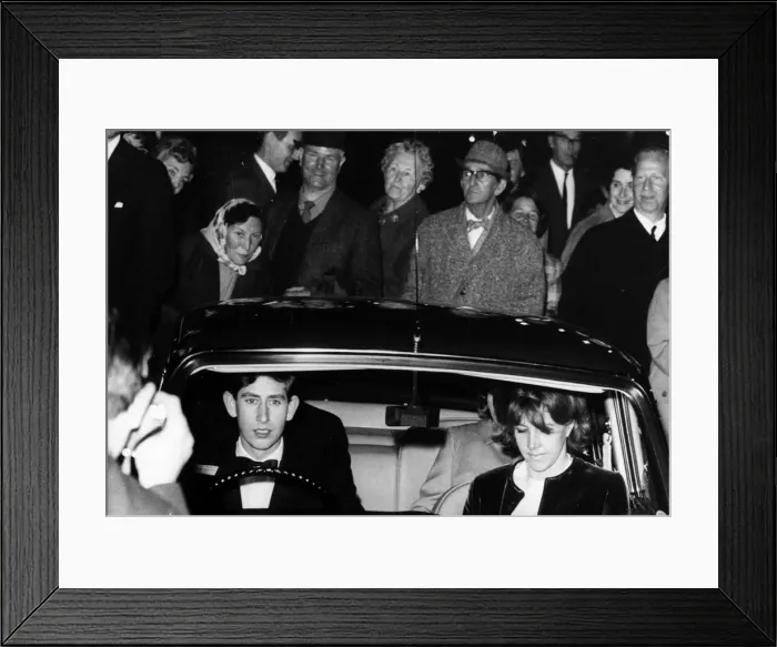 Framed Print : Prince Charles sitting at the wheel of a car April 1967 Framed Print : Prince Charles sitting at the wheel of a car April 1967