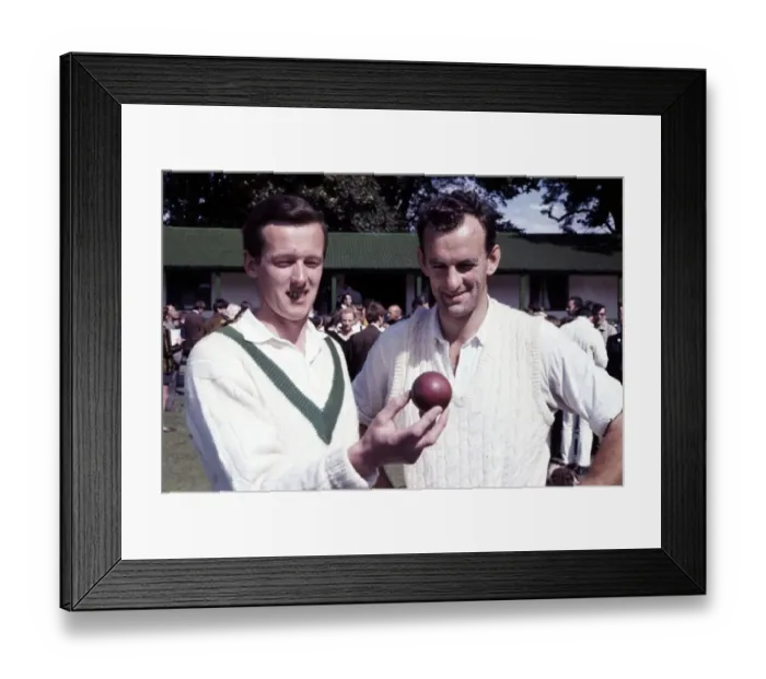 Framed Print : Ireland v West Indies Cricket July 1969 Irish Players celebrate after memorable