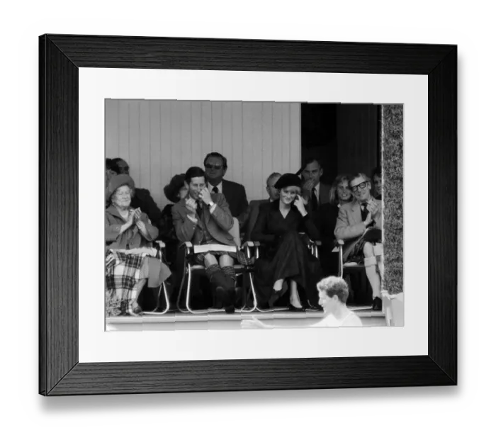 Framed Print : The Royal Family attend the annual Braemar Highland Games near Balmoral, Scotland
