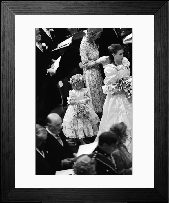 Framed Print : Prince Charles Lady Diana Spencer Royal Wedding July 1981 Bridesmaids including Framed Print : Prince Charles Lady Diana Spencer Royal Wedding July 1981 Bridesmaids including