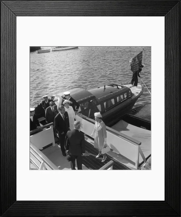 Framed Print : Queen Elizabeth II and Prince Charles touring the Scilly Isles August 1967 Framed Print : Queen Elizabeth II and Prince Charles touring the Scilly Isles August 1967