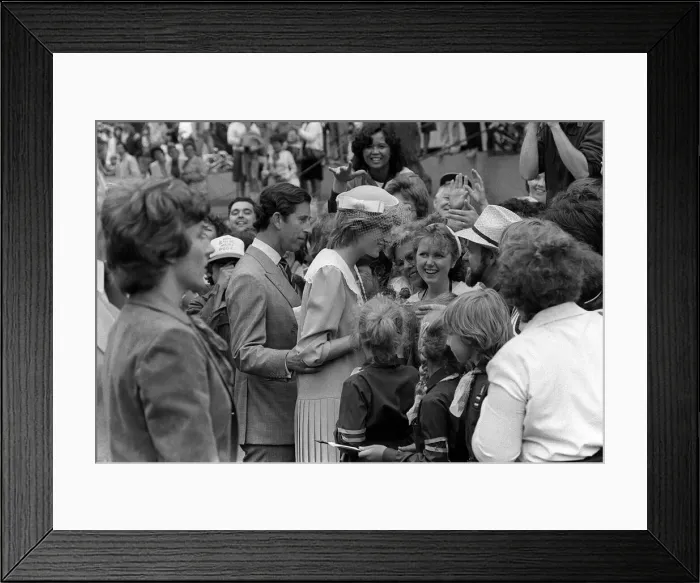 Framed Print : Prince and Princess of Wales tour of Canada in June 1983 Framed Print : Prince and Princess of Wales tour of Canada in June 1983