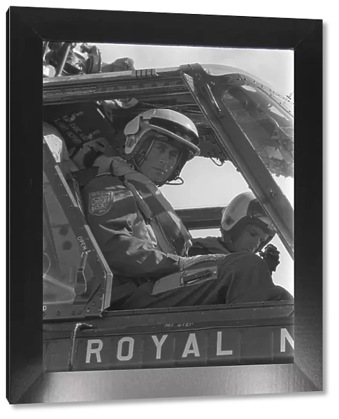 HRH Prince Charles the Prince Of Wales Helicopter Training March 1974