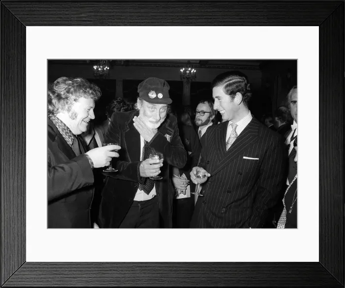 Framed Print : Prince Charles November 1973 has a laugh with Harry Secombe an Spike Milligan Framed Print : Prince Charles November 1973 has a laugh with Harry Secombe an Spike Milligan