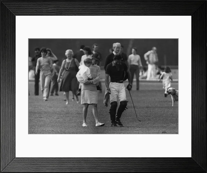 Framed Print : Princess Diana with her husband Prince Charles and their youngest son Henry Framed Print : Princess Diana with her husband Prince Charles and their youngest son Henry