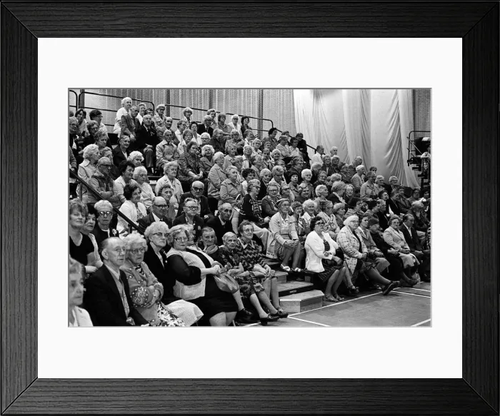 Framed Print : Royal Wedding Celebrations In Ulster July 1981 Some of the 300 pensioners who were