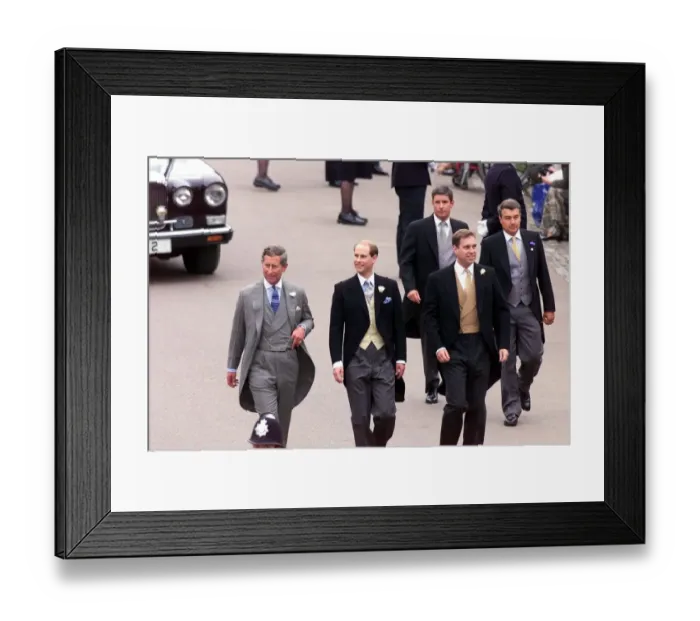 Framed Print : Prince Edward Royal Wedding 1999 The arrival of the groom Edward Prince Charles Framed Print : Prince Edward Royal Wedding 1999 The arrival of the groom Edward Prince Charles
