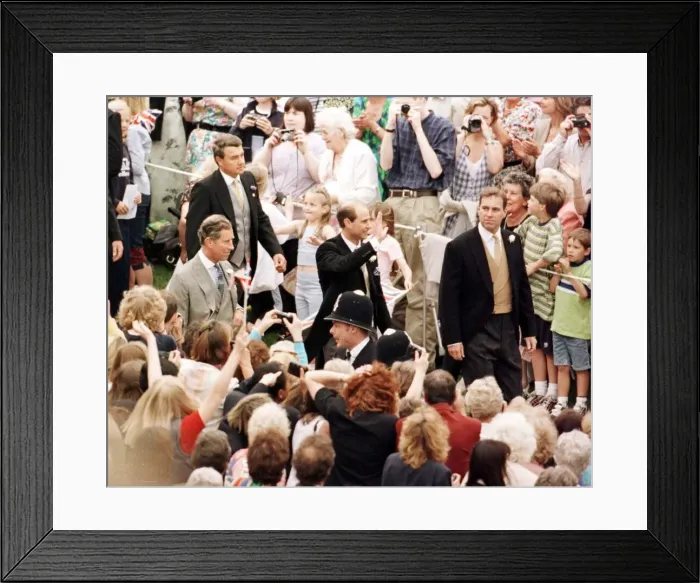 Framed Print : Prince Edward Royal Wedding 1999 Wedding of Sophie Rhys-Jones to Prince Edward