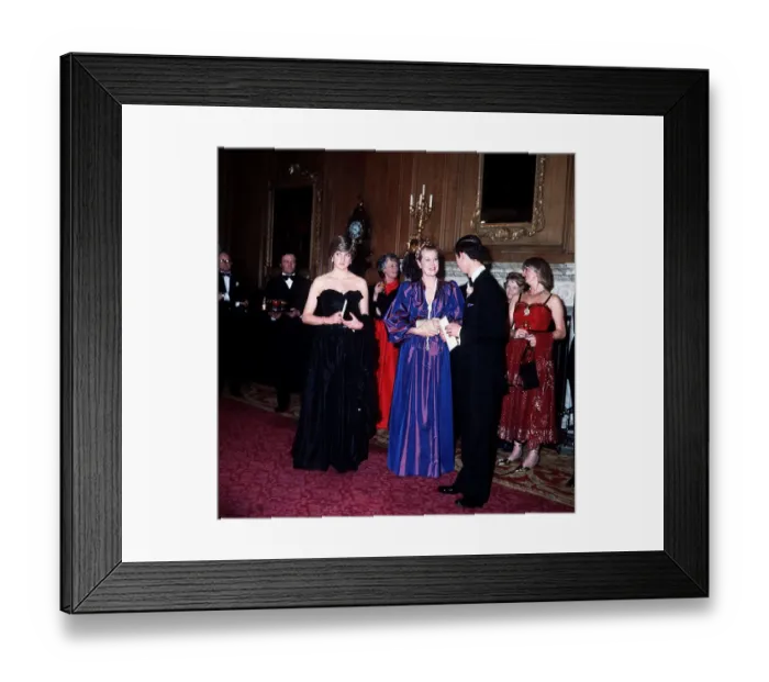 Framed Print : Prince Charles and Lady Diana Spencer with Princess Grace of Monaco at Goldsmiths Hall
