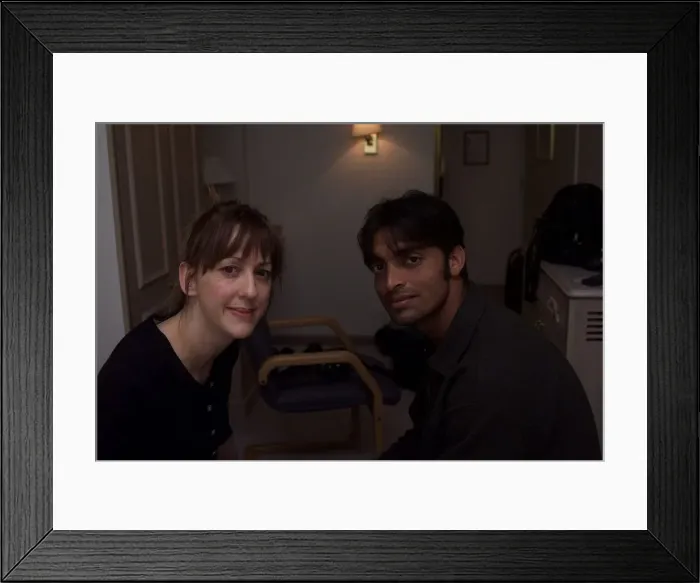 Framed Print : Shoaib Akhtar June 1999 Pakistan Cricket Player being interviewed by Carole Aye Framed Print : Shoaib Akhtar June 1999 Pakistan Cricket Player being interviewed by Carole Aye