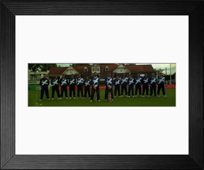 Framed Print : Scotland cricket team 1999 Framed Print : Scotland cricket team 1999