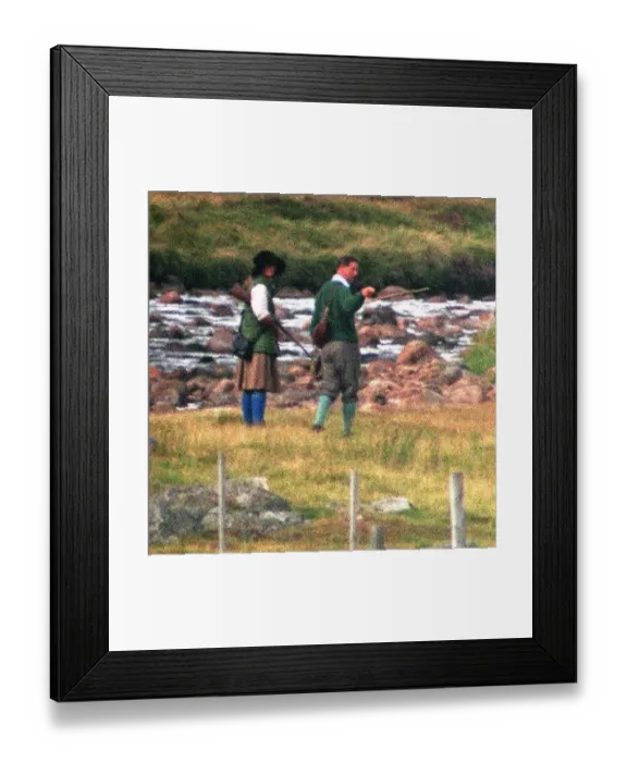 Framed Print : Prince Charles Tiggy Legge Bourke out shooting at Balmoral Estate August 1995
