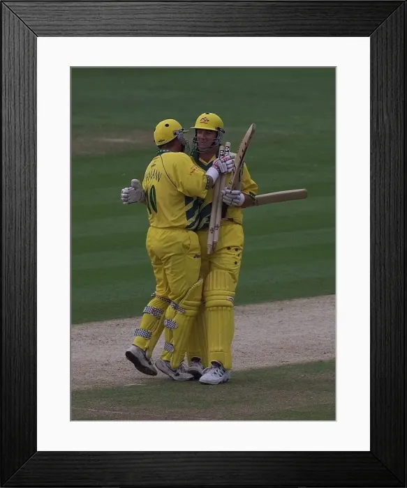 Framed Print : Cricket World Cup Final 1999 Pakistan v Australia Lords Steve Waugh