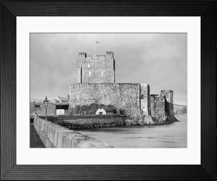 Framed Print : Carrickfergus Castle standing on the shores of Belfast Lough 19th January 1927 Framed Print : Carrickfergus Castle standing on the shores of Belfast Lough 19th January 1927