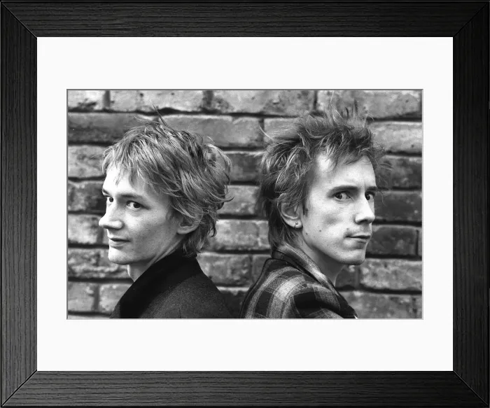 Framed Print : Ex Sex Pistols John Lydon and Keith Levine 1981 Framed Print : Ex Sex Pistols John Lydon and Keith Levine 1981