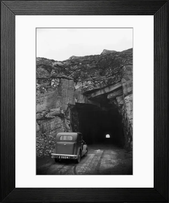Framed Print : The tunnel through the mountain, the Kenmare Road, County Cork, Ireland 25th May 1935 Framed Print : The tunnel through the mountain, the Kenmare Road, County Cork, Ireland 25th May 1935