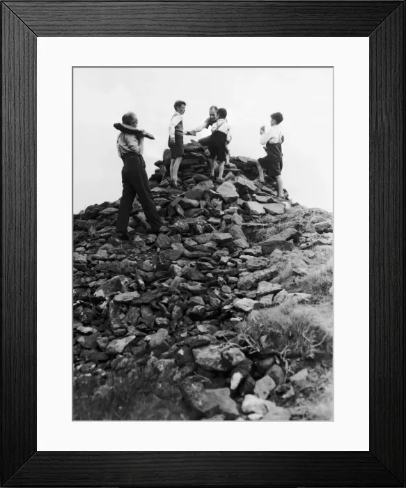 Framed Print : Making a mountain out of a molehill. Knockfierna in Limerick is only 950ft high but for