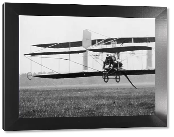 Samuel Franklin Cody seen here with his wife Lela Cody taking a flight at Laffan