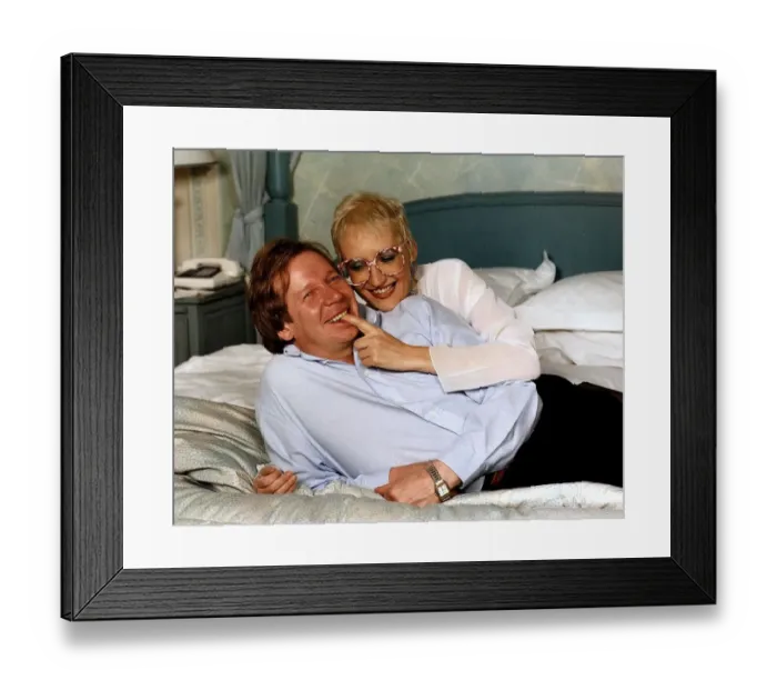 Framed Print : Sue Pollard Actress with Michael Lahrman A©Mirrorpix Framed Print : Sue Pollard Actress with Michael Lahrman A©Mirrorpix
