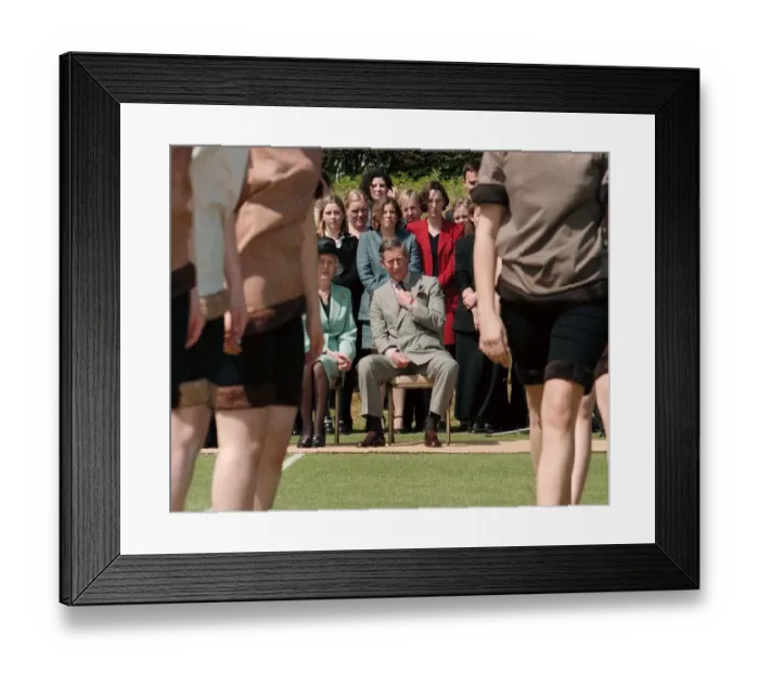 Framed Print : Prince Charles visits Sherborne Girls School in Dorset for its centenary celebrations