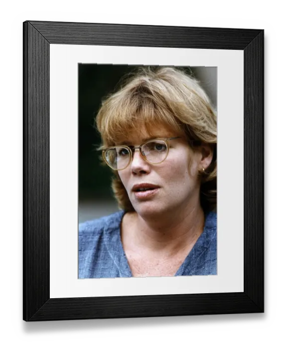 Framed Print : Kelly McGillis actress at her restaurant in Key West Florida