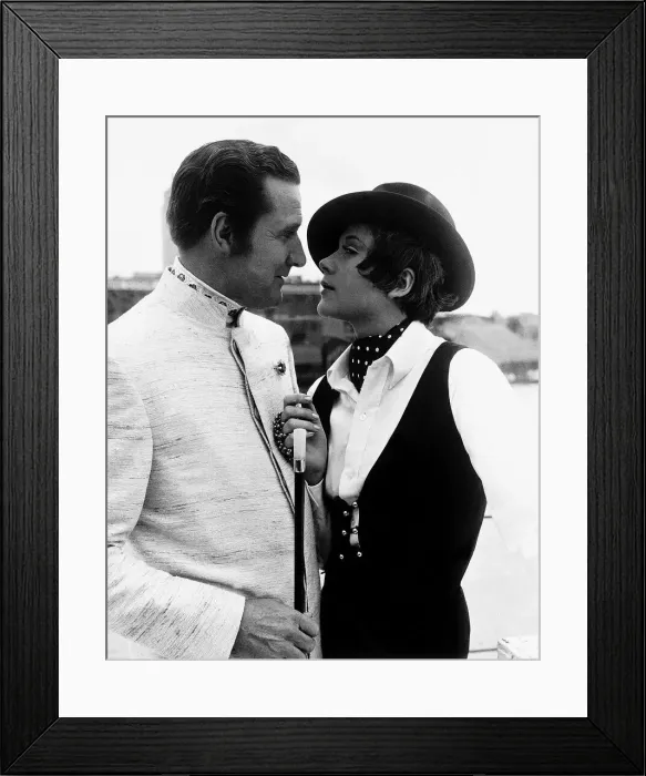 Framed Print : Patrick MacNee actor as John Steed and Linda Thorson actress as his third partner Tara Framed Print : Patrick MacNee actor as John Steed and Linda Thorson actress as his third partner Tara