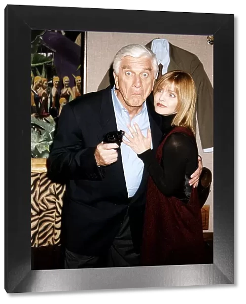 Leslie Nielsen Actor and Naked Gun Star with Priscilla Presley his co Actress