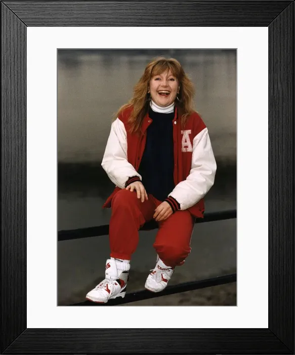 Framed Print : Catherine Shipton Actress takes a break from the role of Nurse Duffy in BBC TV Programme