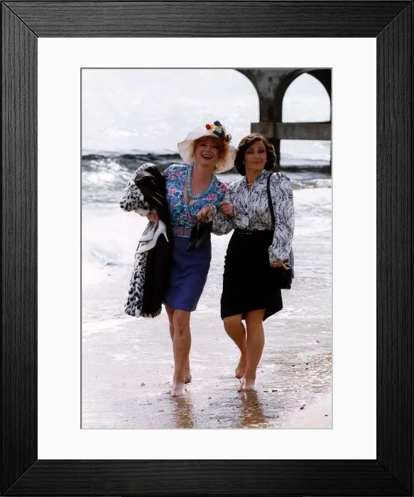 Framed Print : Eileen Pollock Actress who stars in the television series Bread with Actress Pam Powers Framed Print : Eileen Pollock Actress who stars in the television series Bread with Actress Pam Powers