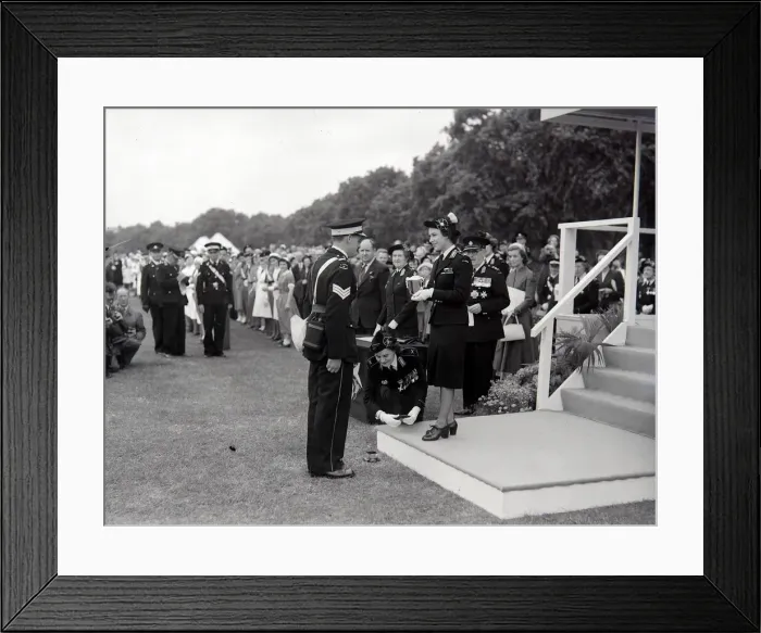 Framed Print : Princess Margaret seen here at the St John Ambulance Cadet Rally in Hyde Park London