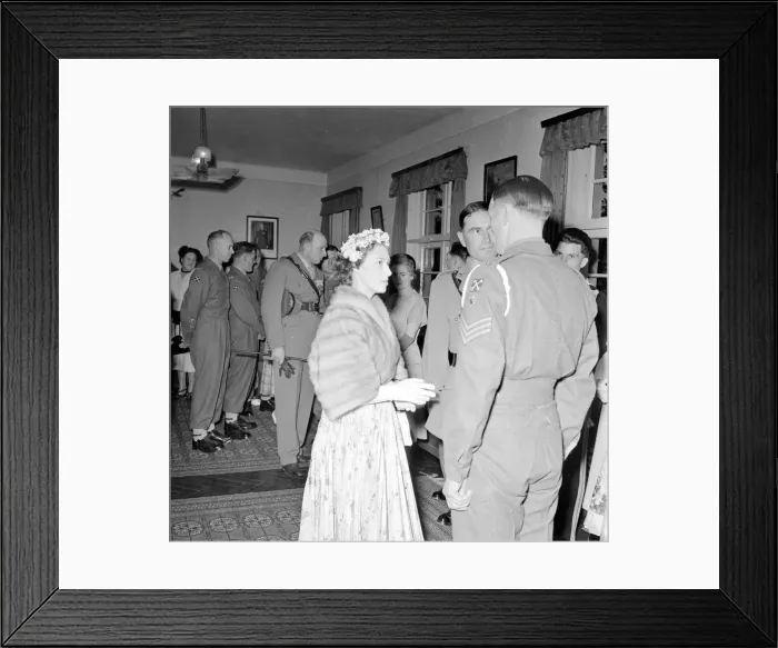 Framed Print : Princess Margaret seen here visiting The 3rd Kings Own Hussars at Epsom Barracks Framed Print : Princess Margaret seen here visiting The 3rd Kings Own Hussars at Epsom Barracks
