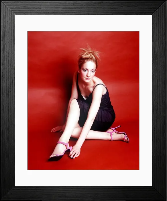 Framed Print : Joanne Froggatt actress July 1999 posing in studio Framed Print : Joanne Froggatt actress July 1999 posing in studio