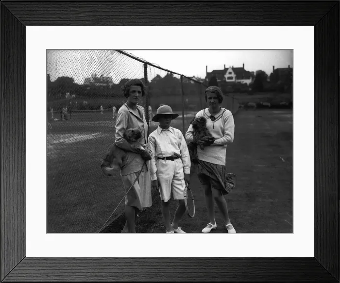Framed Print : Actress Gladys Cooper with her children John and Joan Buckmaster